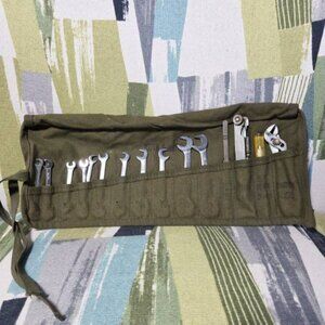 Vtg Keith & Keith Military Roll Up Complete Tool Set With Bag